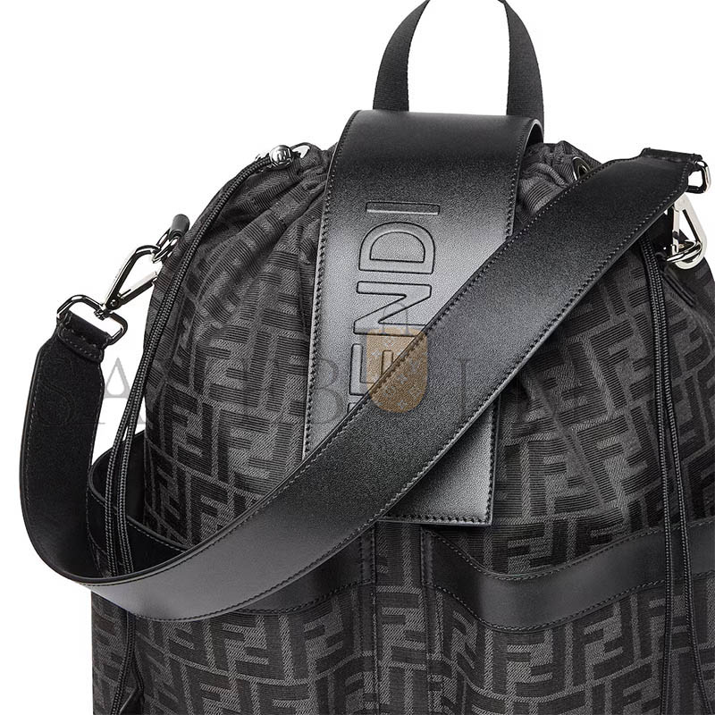 FENDI FF JACQUARD FENDI STRIKE MEDIUM 7VZ070AG0MF0NPN (41*30*16cm)